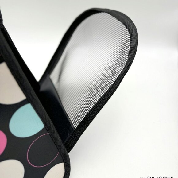 Dog Cat Carrier Polka Dot Soft Sided Pets Portable Folding Polyester Bag - Picture 11 of 13